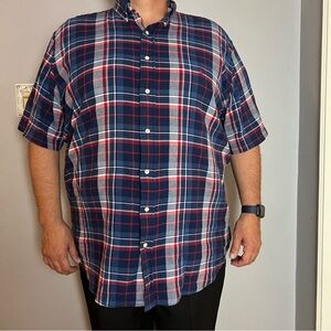 Ralph Lauren Men’s Plaid Button Down Shirt Size 2XLT